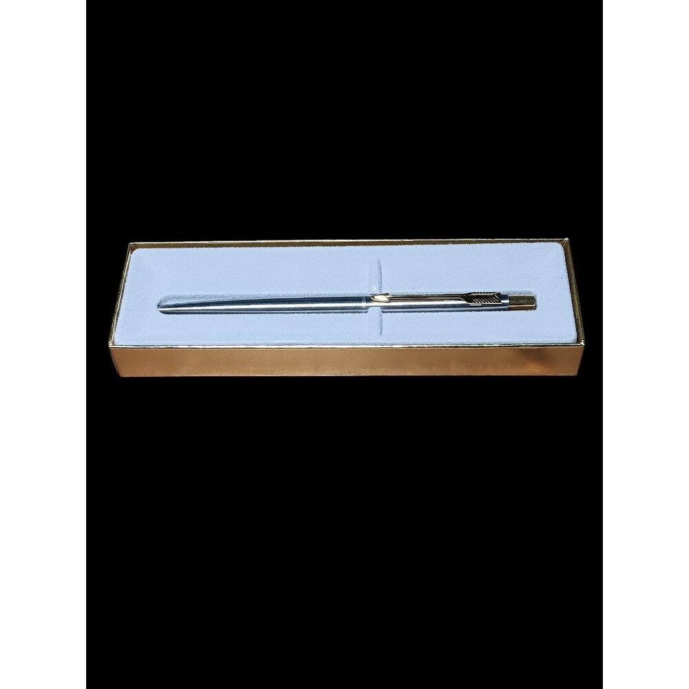 Parker Pen 45 Stainless Steel Flighter Gold Tone Arrow Made in USA 1960 Works